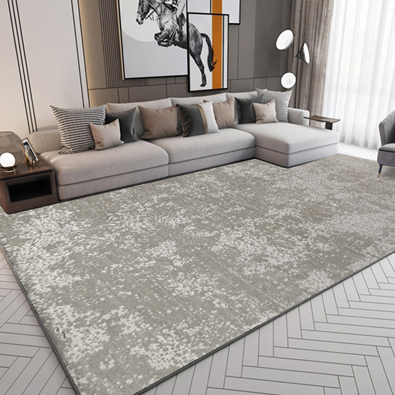 Alfombra doméstica moderna minimalista sala de estar dormitorio resistente a la suciedad fácil de cuidar alfombra de cama de alta calidad alfombra de cama de gran área