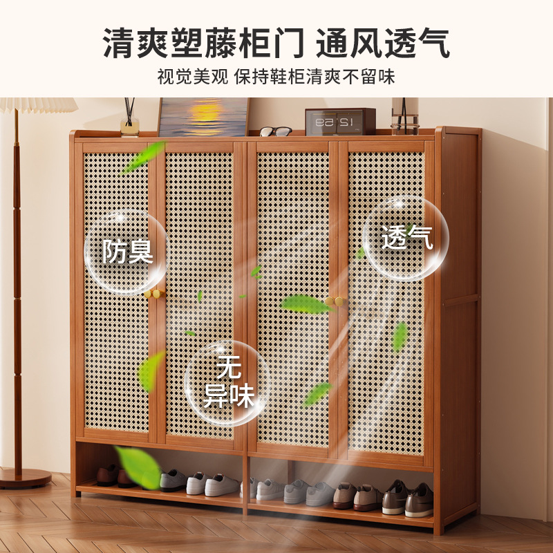 Estante de zapatos permeable al aire para alquiler de casas para almacenar zapatos artefactos mágicos en el gabinete de zapatos doméstico partición laminada puerta doméstica interior
