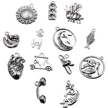 13款  爆款精品diy合金动植物交通工具吊坠 手链钥匙扣装饰挂件