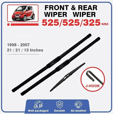 For Smart Fortwo 450 W450 1998-2007 21+21+12 Windshield Wipers (Wiper) - smart-fortwo-450-w450-1998-2007-212112
