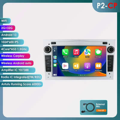 Original Car Style, DVD Navigation - silver-quad-core-wifi-version-232g-with-carplay-7inch-for-opel