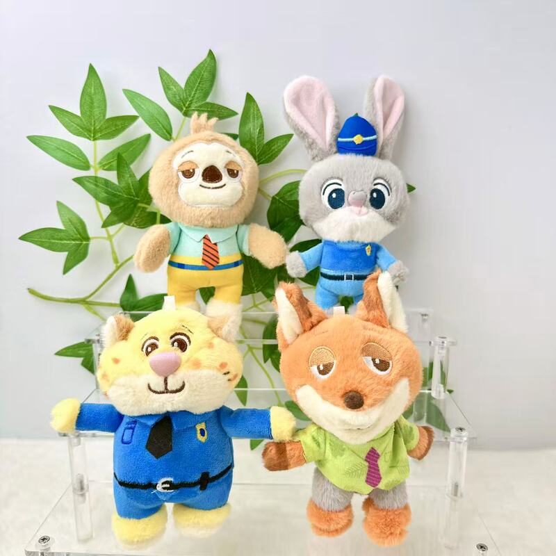 Trendy Disney Zootopia Judy Rabbit Nick Fox Plush Doll Small Pendant Cute Toy