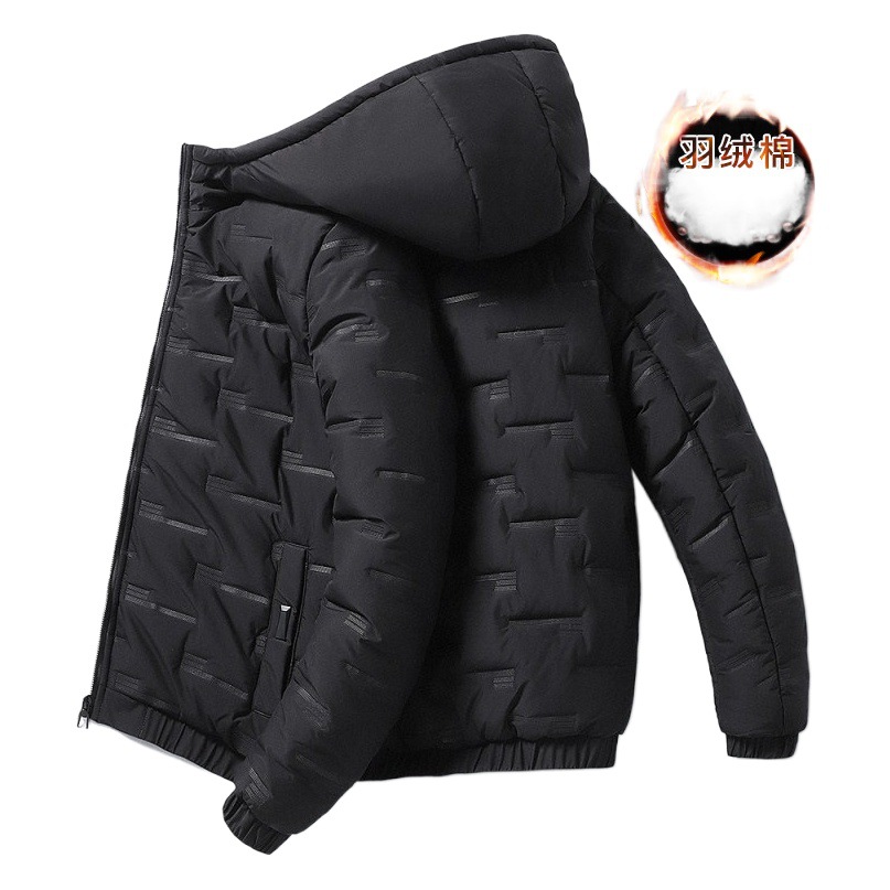 Abrigo de algodón acolchado para hombre 2022 Invierno estilo coreano Abrigo de algodón acolchado japonés abrigo de invierno abrigo de algodón acolchado con capucha abrigo de algodón acolchado para hombre transfronterizo Amazon