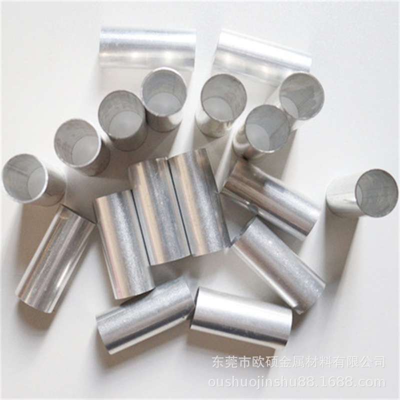 6063小铝管薄壁毛细铝管定尺切割空心圆套管氧化喷砂彩色铝管加工