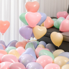 10inch マカロンラブバルーンウェディングパーティー誕生日アレンジメント装飾ハート型バルーンロマンチックなピーチハートバルーン