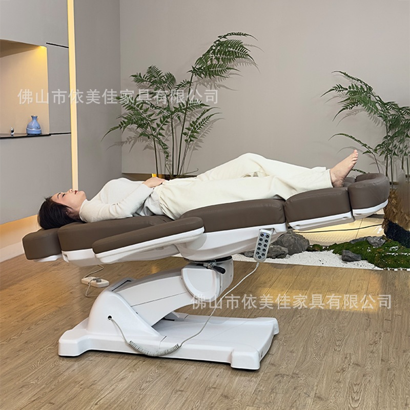 Cama de belleza eléctrica pestañas sofá de manicura silla de belleza bordado pestañas máscara de reclinación silla de experiencia