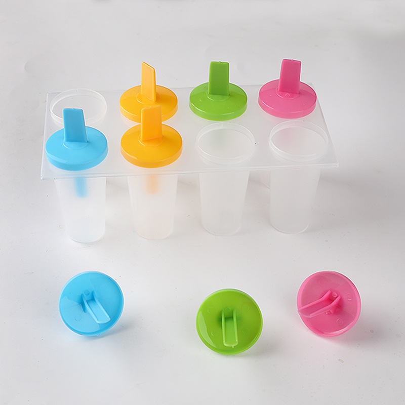 Molde de helado de dibujos animados molde de paleta conejo fruta paraguas molde de helado DIY cuatro grupos seis grupos cubo de hielo