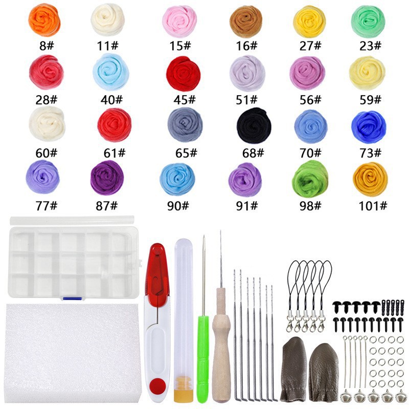 24 colors 3 grams + tool bag