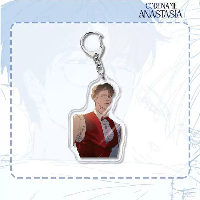 Acrylic Keychain (Codename Anastasia) Double-Sided 6 cm, Cute Character Pendant