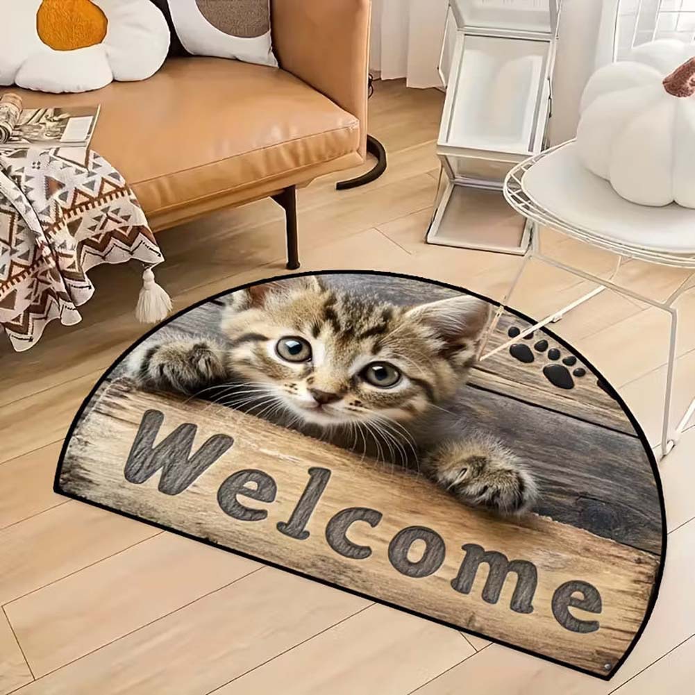 Cross-border cute pet cat decorative floor mat, bathroom absorbent skin-friendly foot mat, easy to maintain, entryway entrance mat, available for dropshipping