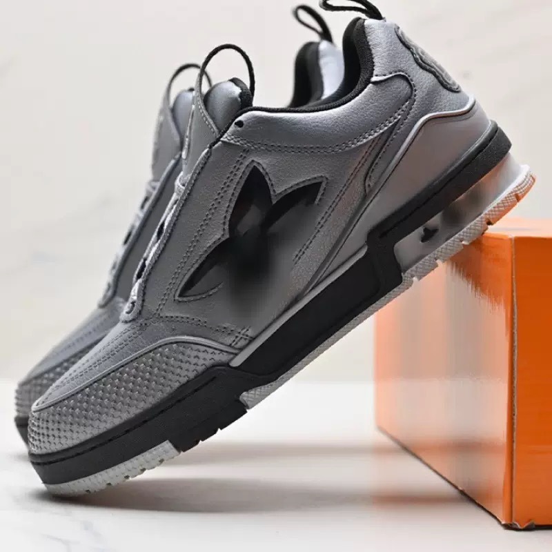 Nuevos zapatos deportivos de alto lujo de red negra L Clover Europa para hombres y mujeres zapatos de altura de suela gruesa zapatos de pan V