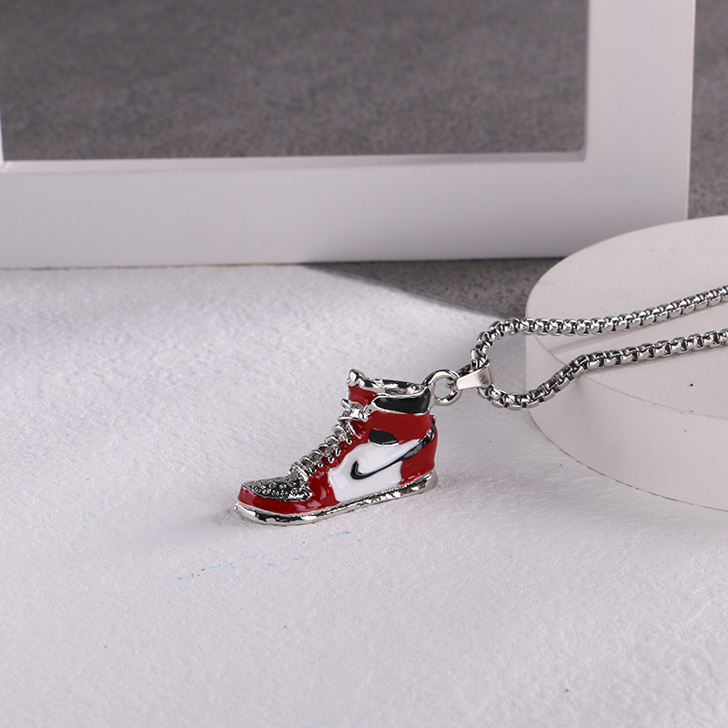 Retro Shoe Stainless Steel Alloy Menu0027S Pendant Necklace 1 Piece