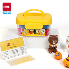 得力YC186-12粘土超輕粘土彩泥橡皮泥兒童幼兒園手工diy黏土