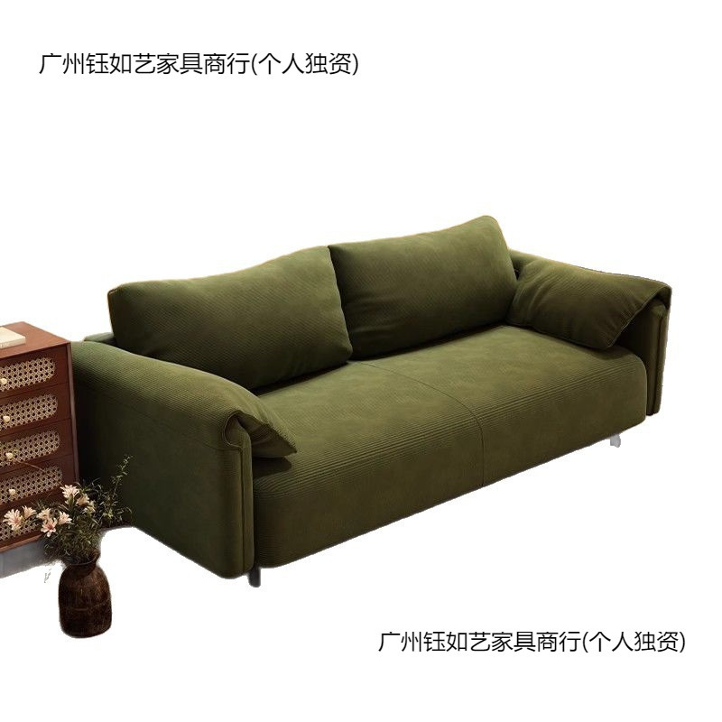 沙发客厅小户型出租屋公寓民宿服装店接待区新款大象耳朵布艺沙发|undefined