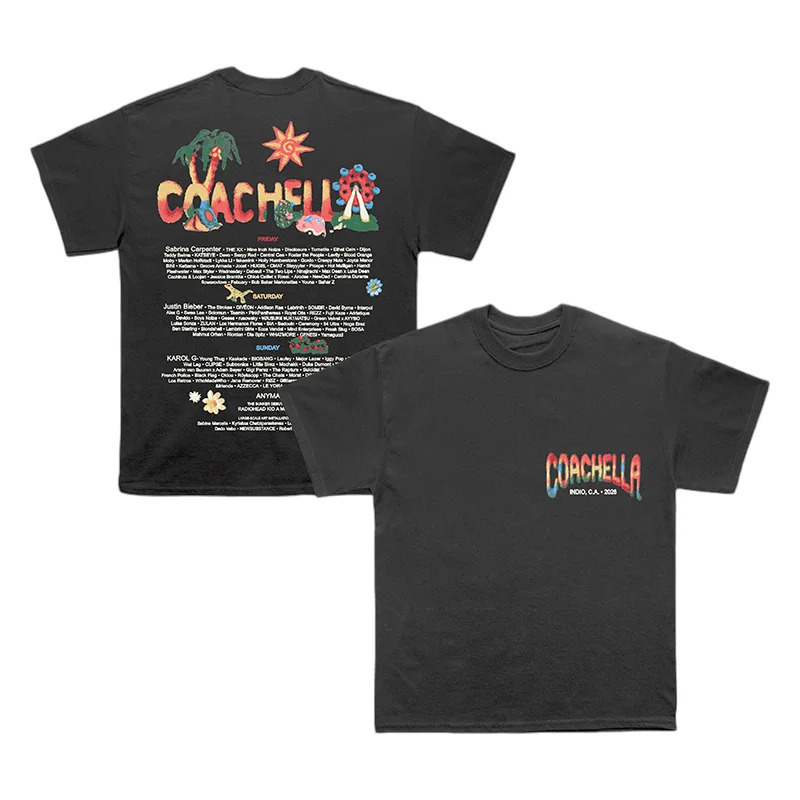 【Cross-Border European Size】2026 Coachella Music Festival T-Shirt Men 【Cross-Border European Size】2026 Coachella Music Festival T-Shirt Men