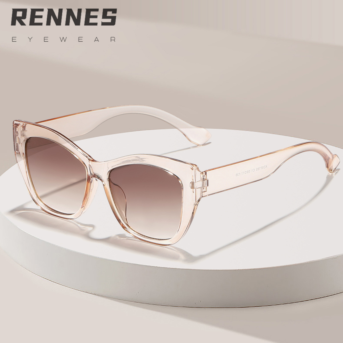 2024 nuevo estilo europeo y americano retro ojo de gato personalidad tendencia gafas de moda