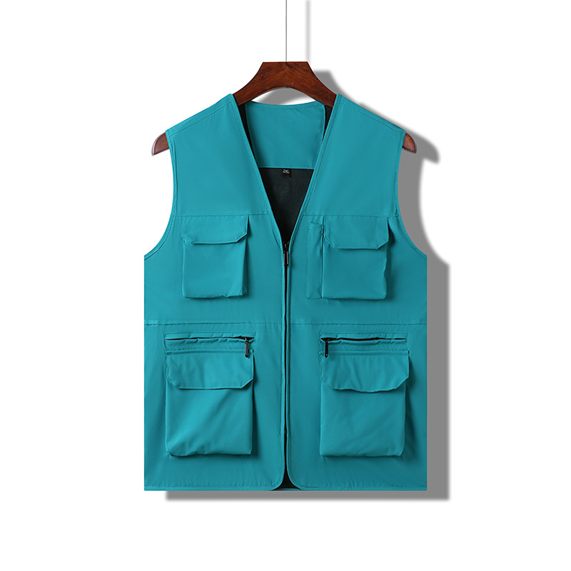 Nuevo chaleco de gama alta para exteriores, chaleco de fotografía de pesca multifuncional multibolsillo para hombre, ropa exterior, personalización