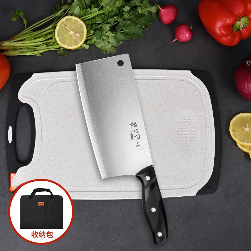 Kit de cortadores de verduras cocina cuchillo de cocina doméstico tablero de cocina 2 en 1 tabla de corte de fábrica super afilada dormitorio