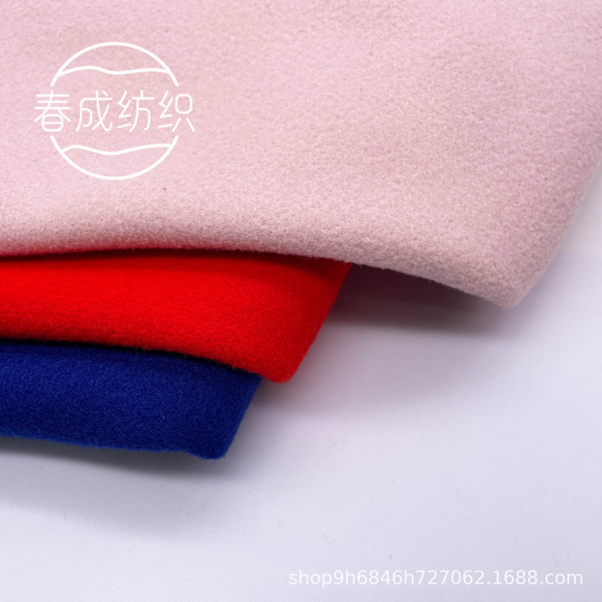 加厚龙凤尼单面呢子布全涤针织刺毛呢面料大衣童装汉服斗篷龙凤呢