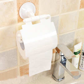 创意浴室吸盘纸巾架厕所卫生间无痕纸巾架卷纸架卫生纸卷纸筒批发