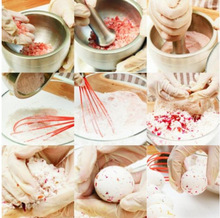 爆炸浴盐球自制diy 沐浴球自制材料套餐 手工玫瑰盐足浴球 气泡弹