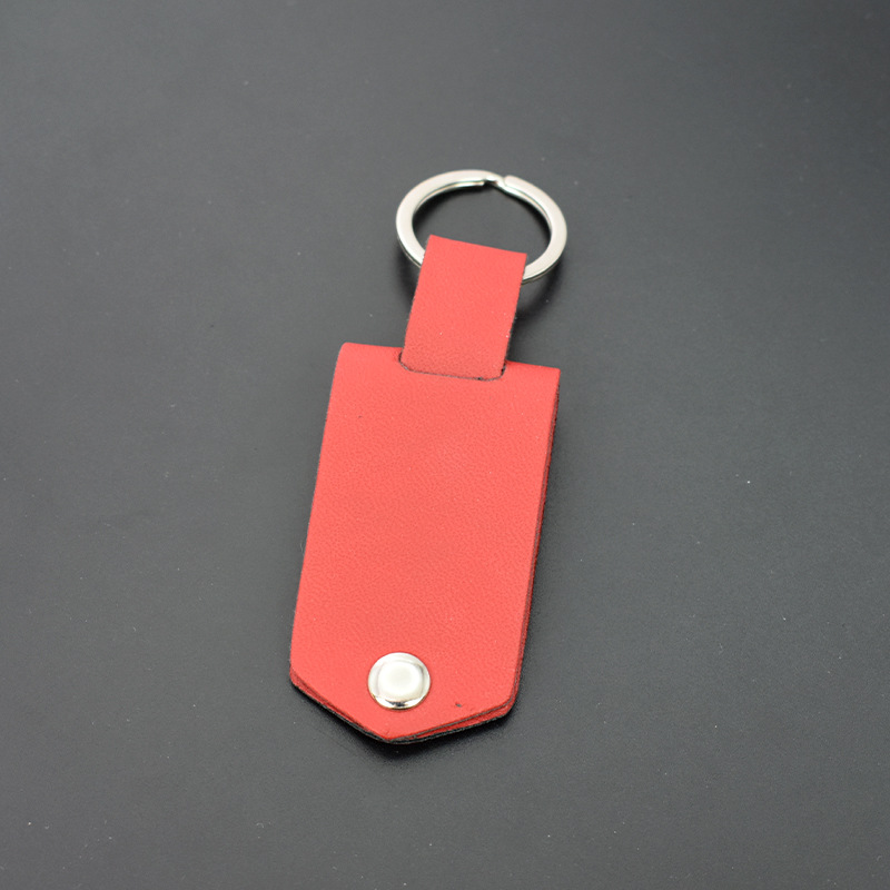 Transfronterizos en blanco de transferencia térmica de cuero desmontable llavero láser multifuncional DIY cuero llave sobre impresión foto