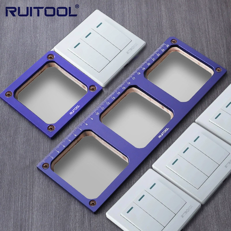 86 розеток Отверстие нижней коробки пресс-форма деревообрабатывающий шкаф DIY розетка проволока открыватель щелевой инструмент рисования шаблон