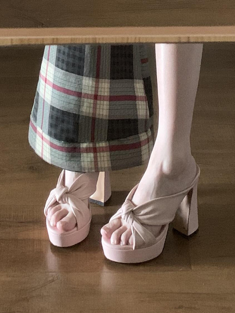 Sexy French Style Chunky High Heel For Women 2025 New Summer Outdoor Wear With Dress Perfect Comfortable Sandals_vogvips.com
