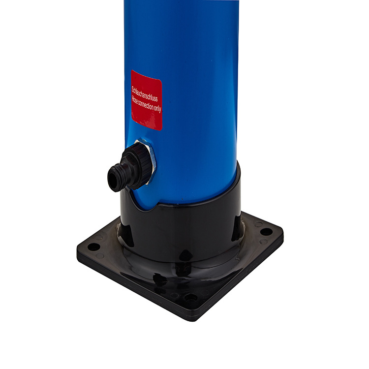 20L cilindro curvo nuevo color plateado PVC columna de ducha solar ducha de jardín al aire libre interruptor de agua caliente y fría