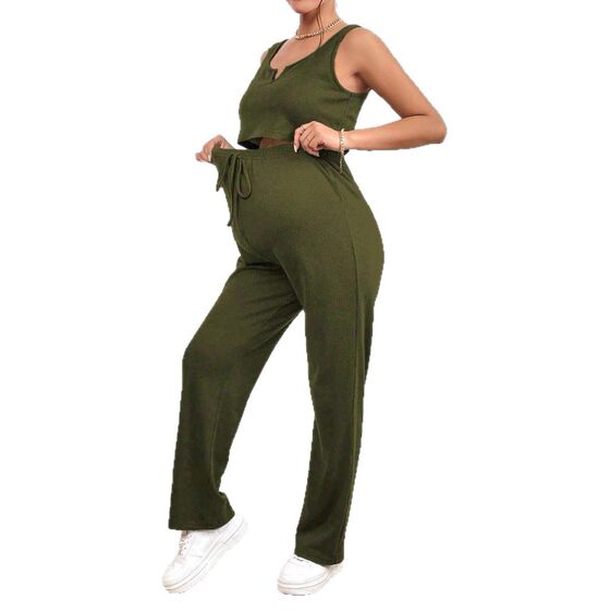 Spring and Summer 2024 New Amazon AliExpress Cross-border in stock Supply Vest Trousers Fashion suit Maternity Wear