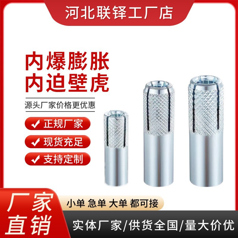 膨胀螺丝内置式膨胀螺丝水钻固定专用内迫壁虎内爆顶爆内膨胀螺丝