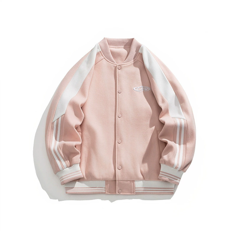 Весенне-осенняя новая бейсбольная куртка с цветными блоками, куртка с воротником-стойкой для мужчин и женщин, модный бренд ins, молодежный стильный универсальный допамин