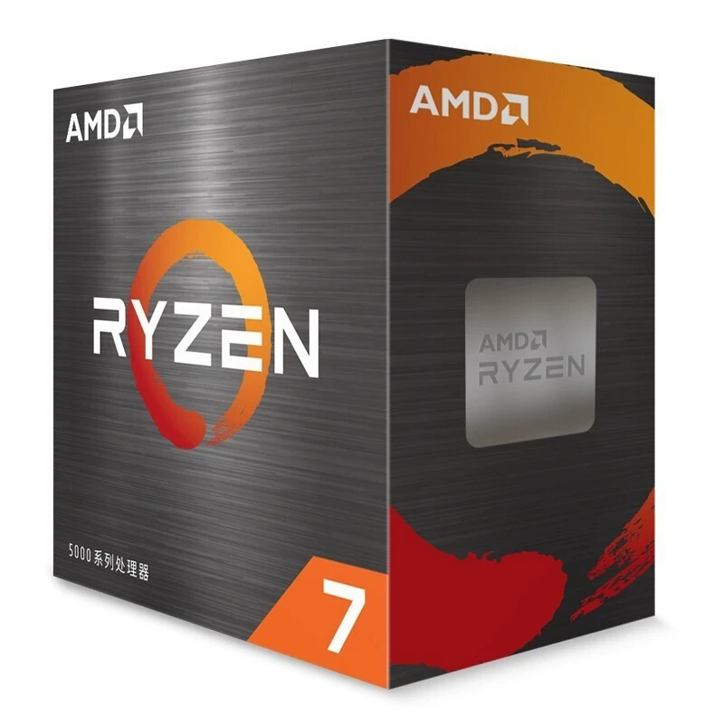 Процессор AMD Ryzen R7 5700X в коробке, 8 ядер 16 потоков, 3.4 ГГц, 65 Вт, совместим с материнскими платами B450/B550