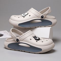 2023新款女洞洞鞋厚底超軟舒適涼拖夏季EVA男女防滑耐磨沙灘鞋