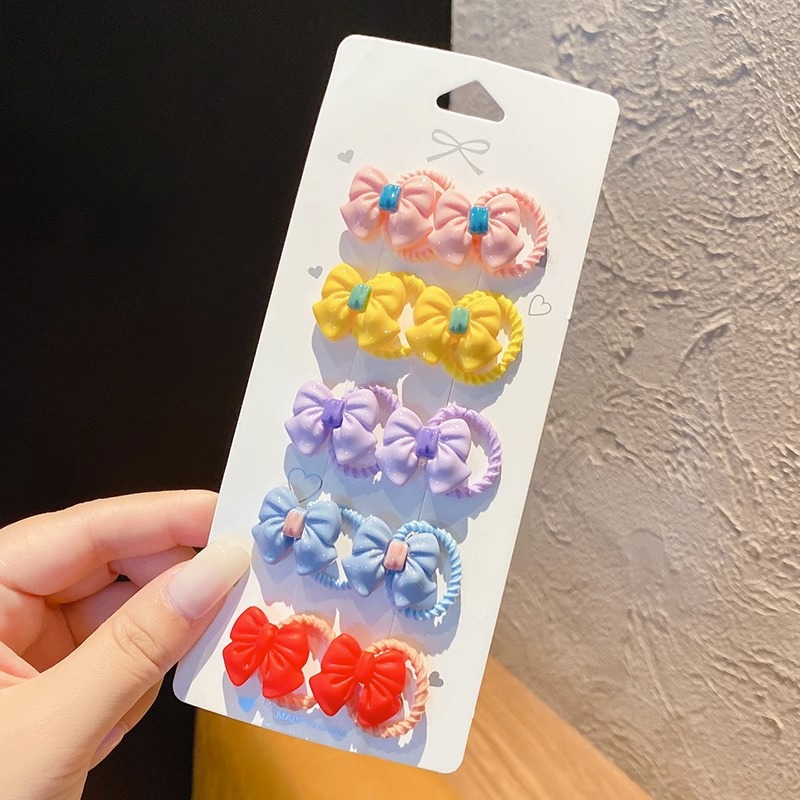 Cuerda linda del lazo del pelo de los niños tamaño pequeño no duele el pelo banda de goma del bebé femenino accesorios para el cabello banda de pelo de dibujos animados