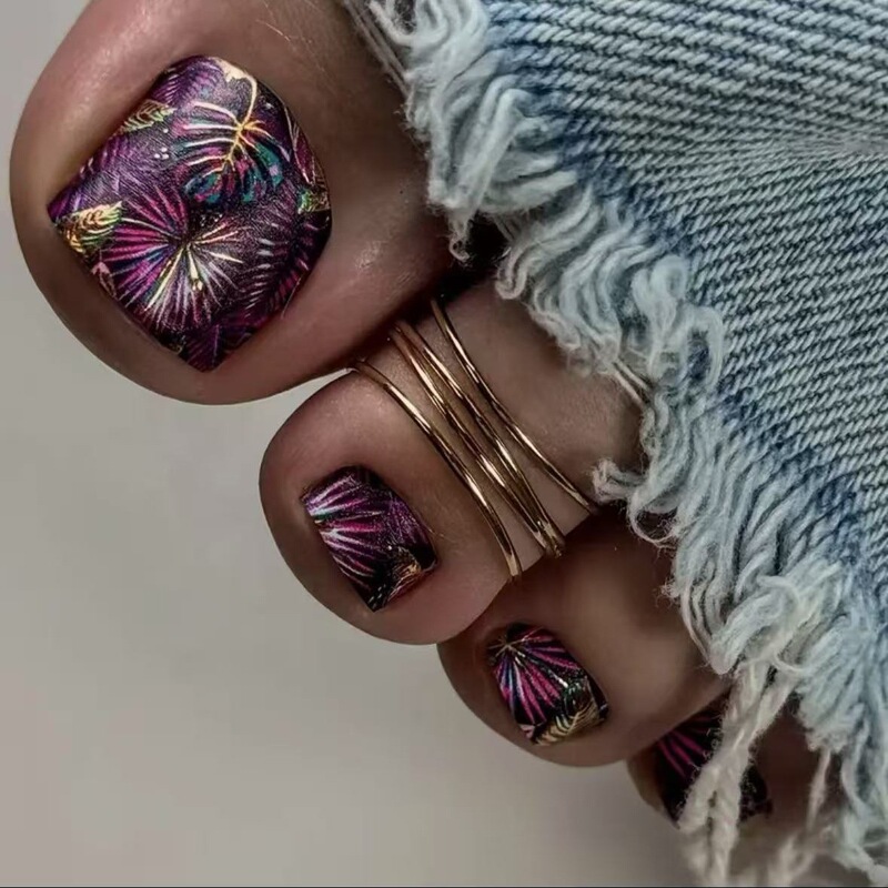 New Toenails Colorful Flashing Laser Toenails Tinfoil Fragments Wearable Nail Pieces Fireworks Foot Nail Art Pieces New Toenails Colorful Flashing Laser Toenails Tinfoil Fragments Wearable Nail Pieces Fireworks Foot Nail Art Pieces