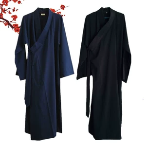 Костюм Dao Clothing Set Faywear Даосский поставки делосальские одежды тонкая халата диагональное платье, три прозрачных воротника