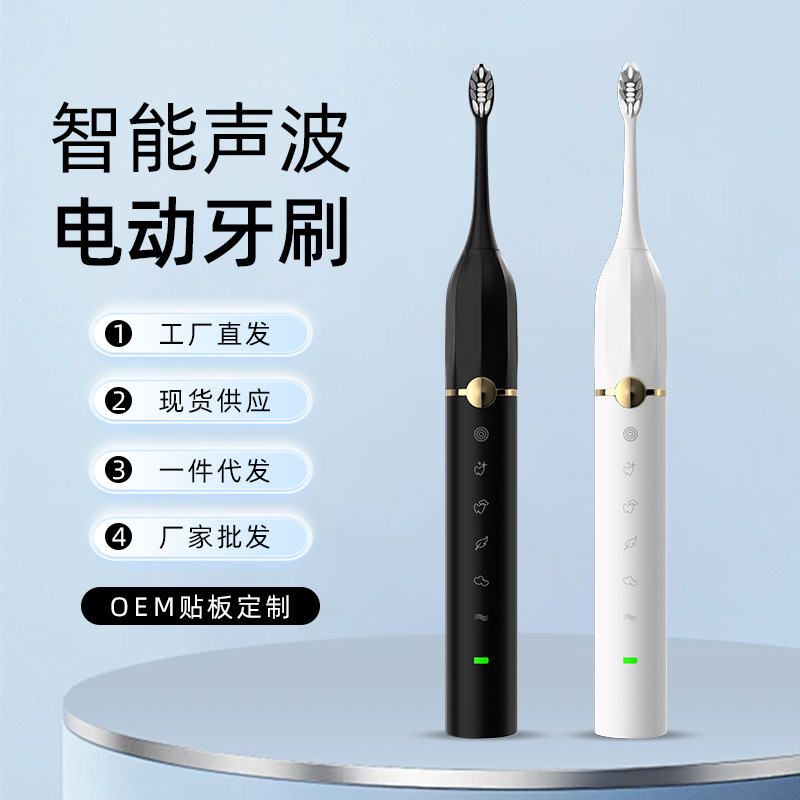 Fupai Wholesale Adult Magnetic Levitation Sonic Electric Toothbrush Rechargeable Ipx8 Waterproof Couple Gift Brush Head