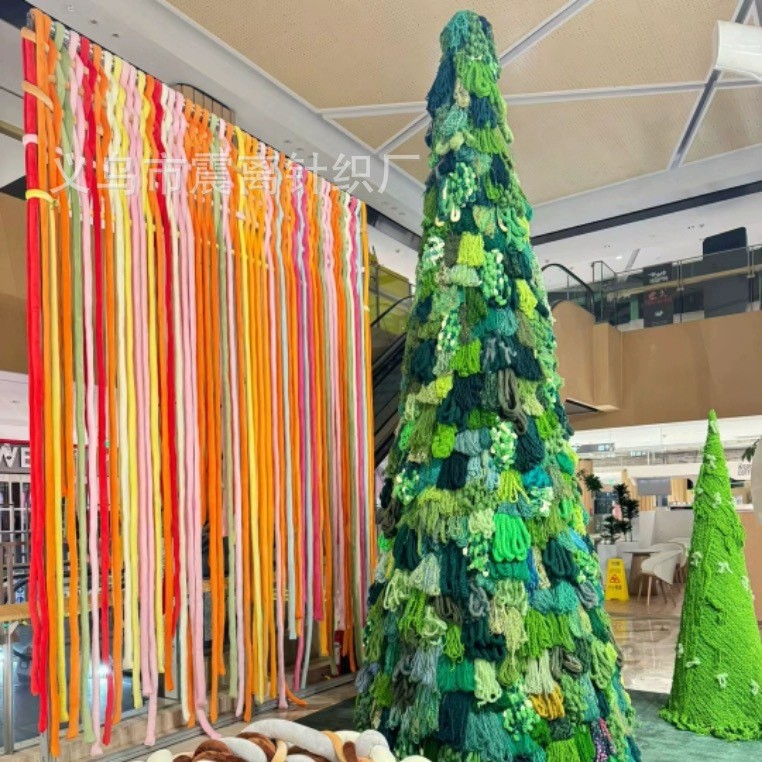 Decoración de borla de boda DIY bebé anti-colisión cortina colgante boda al aire libre elementos multicolores diseño al aire libre sala de bodas línea gruesa