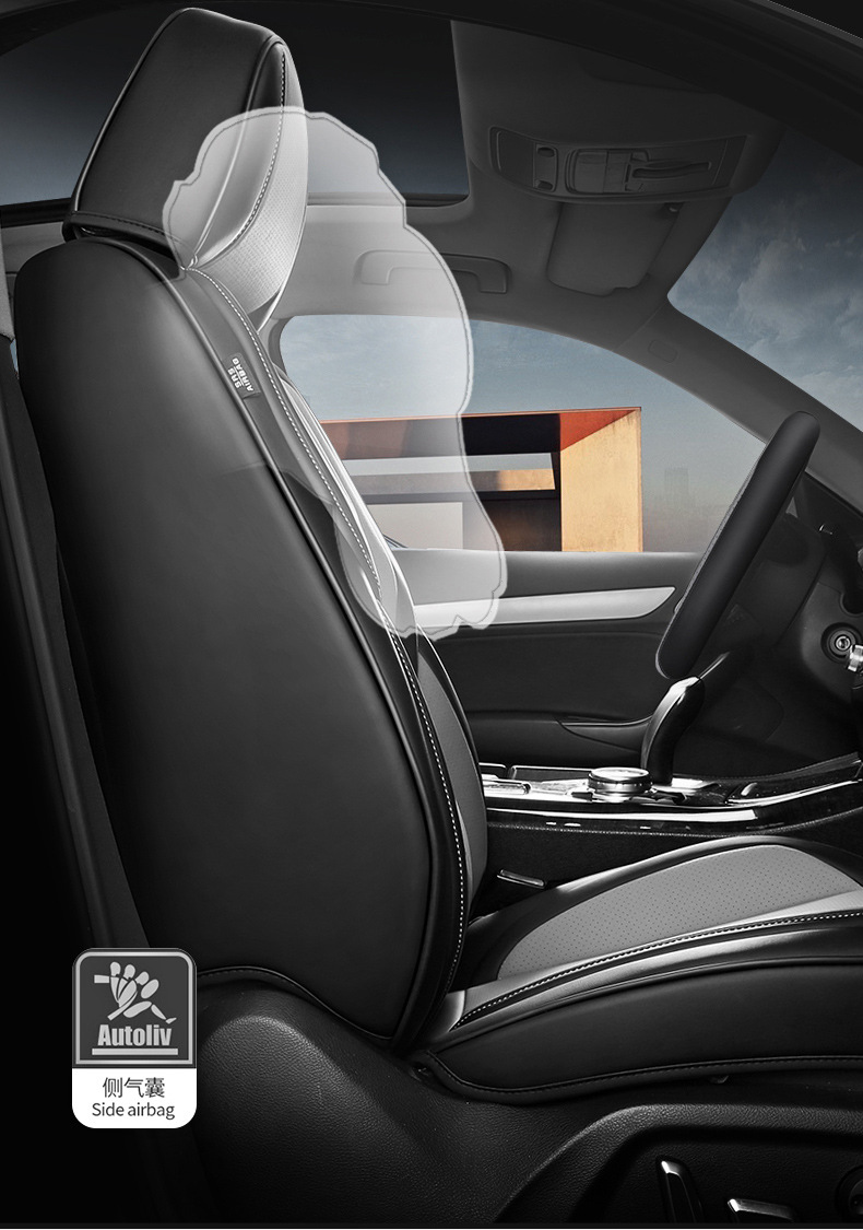 Cross-Border Foreign Trade Car Seat Covers, Universal for All Seasons, Full Surround, Perforated Nappa Leather, 3D Stereo Seat Covers, Wholesale