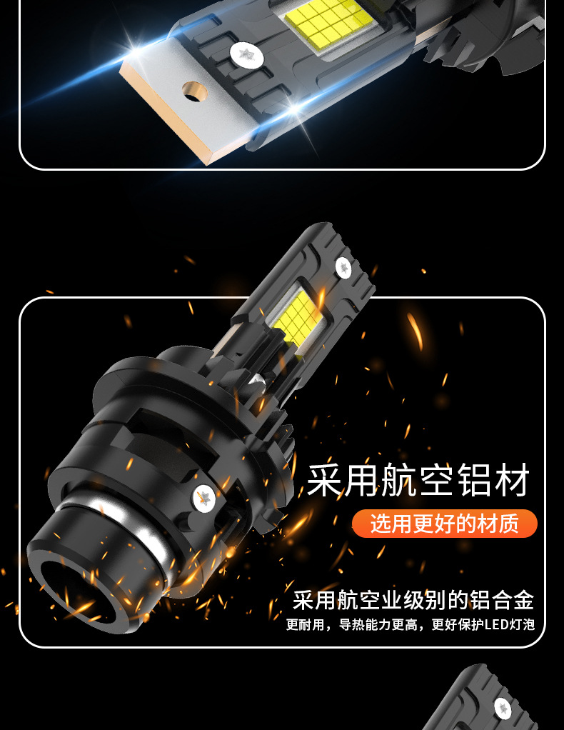 Cross-border exclusive supply of ultra-bright car LED headlights D2S xenon lamp D4S high/low beam 250W focused front light