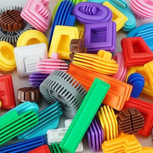Craftsman's soft rubber building blocks can be chewed and boiled for kindergarten baby toys to assemble creative wholesale gifts