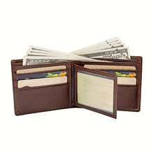 N 15063 Men's Leather Zip Wallet ��ʿǮ�� ����ѷŷ���羳