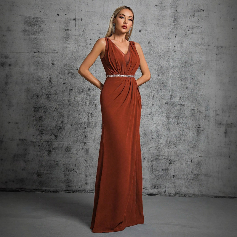 Customized Aliexpress Sexy V Neck Evening Dress Temperament Slimming Annual Party Dress Cocktail Party Prom Dress for Women Customized Aliexpress Sexy V Neck Evening Dress Temperament Slimming Annual Party Dress Cocktail Party Prom Dress for Women