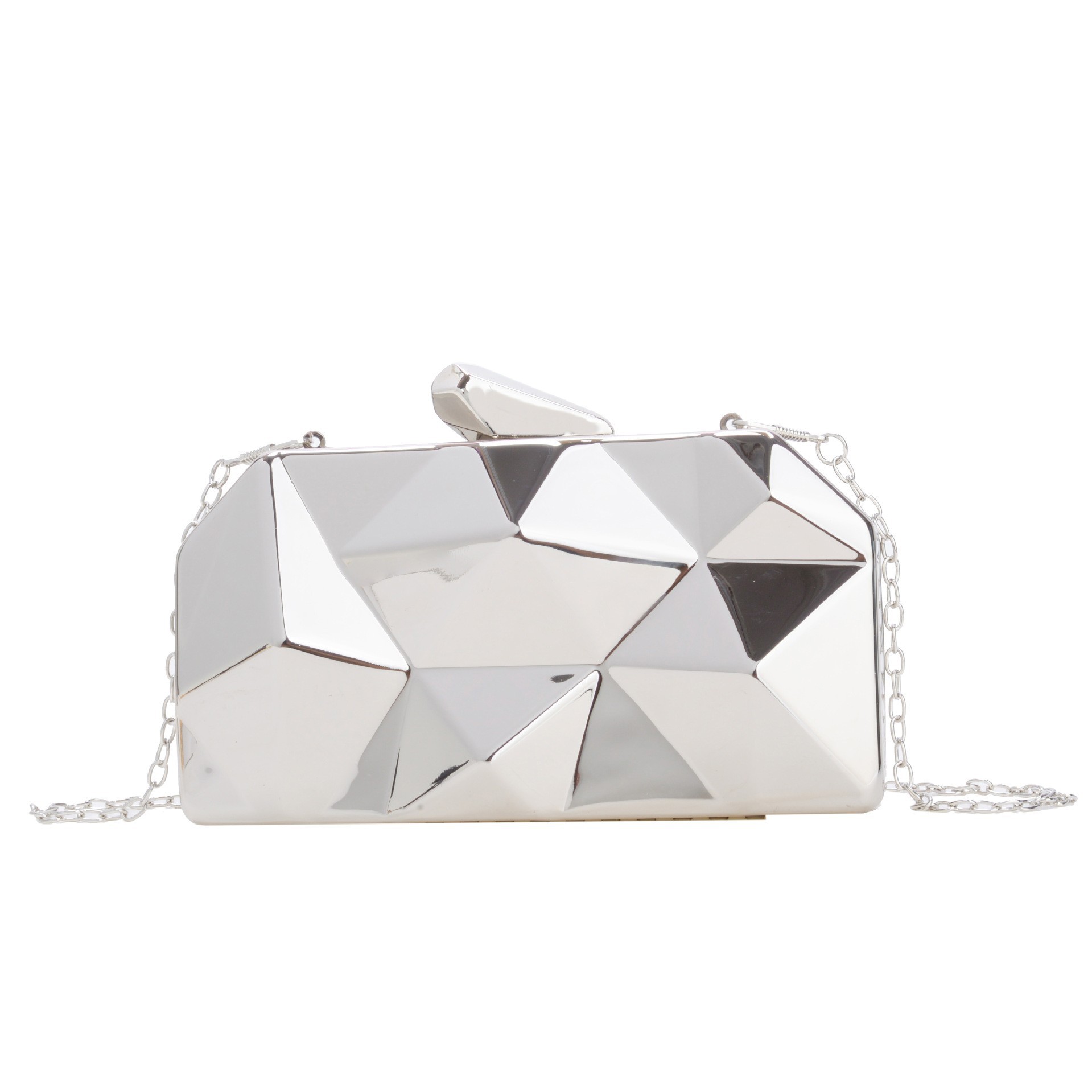 Nueva bolsa de cena acrílica transfronteriza para damas, caja brillante, bolsa de mano de fiesta, bolsa de cena de lujo ligera