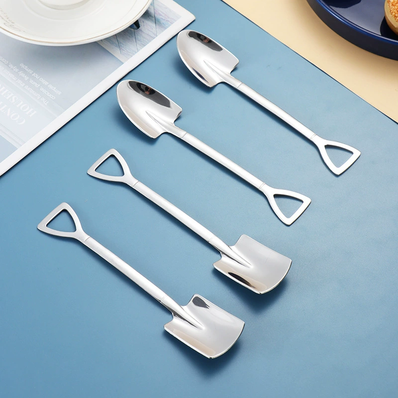 Ложка лопата креативная милая маленькая ложка из нержавеющей стали для домашнего питания арбуз лопата ложка десерт сетка красный мороженое ложка