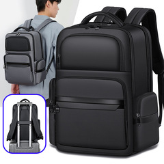 大容量男士背包商务双肩包真皮通出差旅行背包礼品无标包博牌工厂