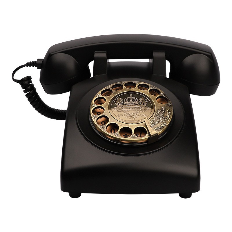 Teléfono retro transfronterizo, teléfono de botón, teléfono fijo, para habitación de huéspedes, oficina, teléfono móvil para el hogar, hotel, estilo antiguo