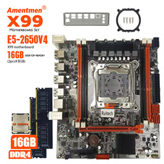 Amentmenx 99 Motherboard 2650v 4 CPU 2*8G ddr4 PC/レッグRAM set