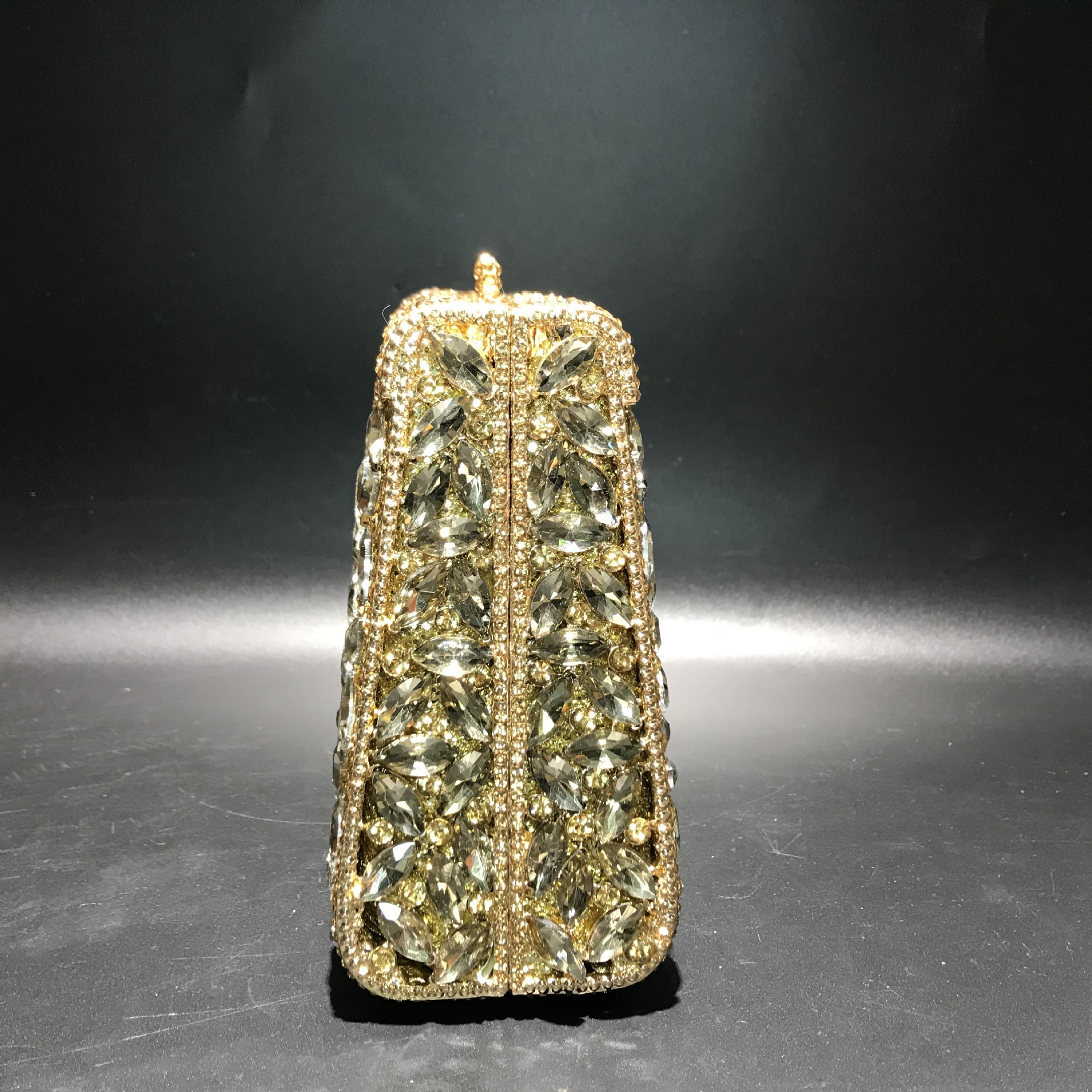 Caxi Li [diamond] bolsas de cena de moda de lujo de Europa y América con diamantes bolsas de noche de piedra cuadrada bolsas de diamantes de oro duro